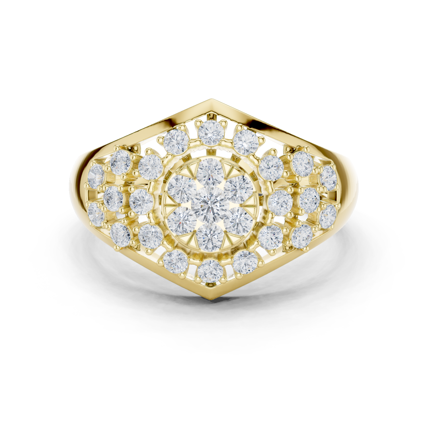 Gold Ring DDLR-768, Yellow Gold