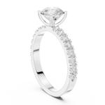 Gold Ring DDLR-1097, White Gold, view 1