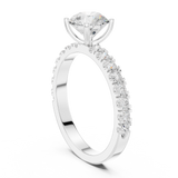 Gold Ring DDLR-1097, White Gold, view 1