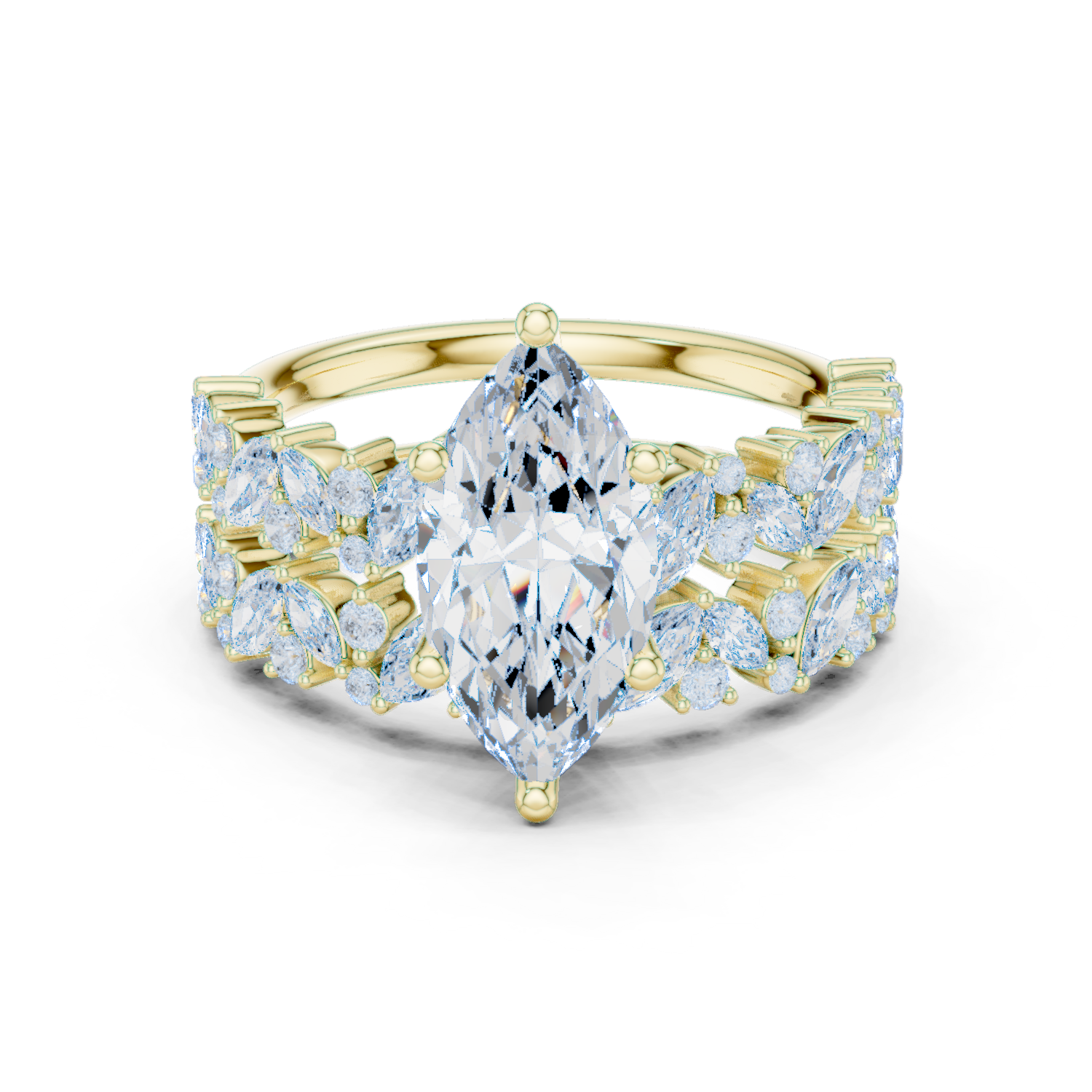 Gold Ring DDLR-942, Yellow Gold