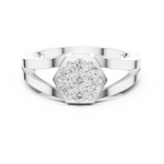 Gold Ring DDLR-736, White Gold, view 4