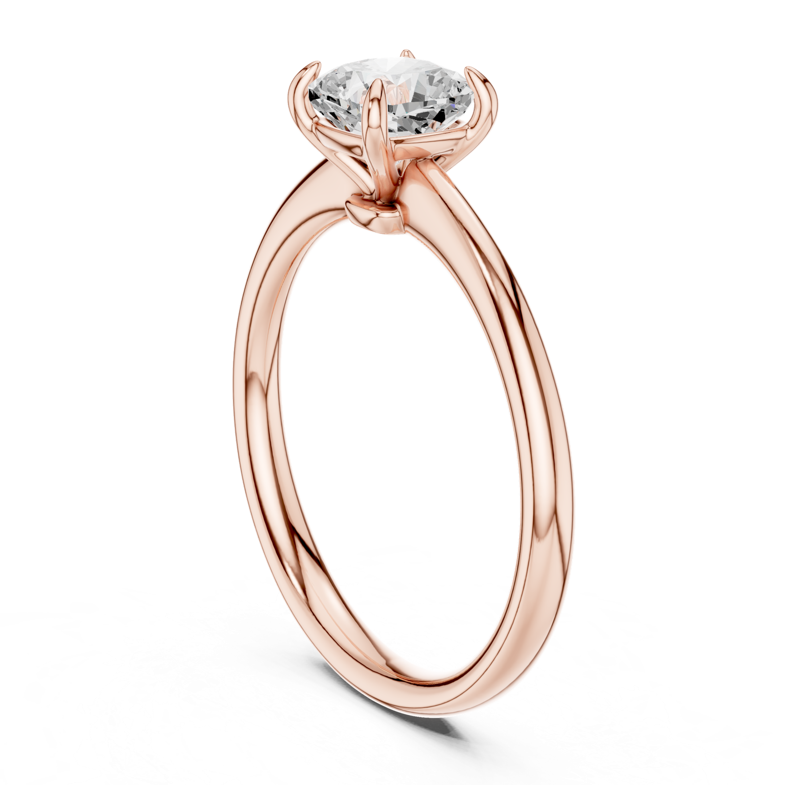 Gold Ring DDLR-799, Rose Gold, view 1
