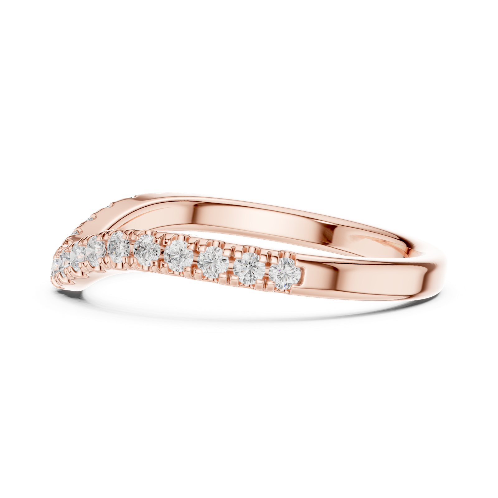 Gold Ring DDLR-791, Rose Gold, view 3