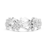Gold Ring R32, White Gold, view 3