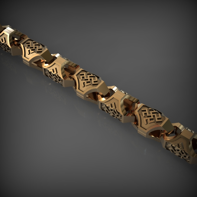14K Solid Gold Men's Chain Necklace, Yellow Gold