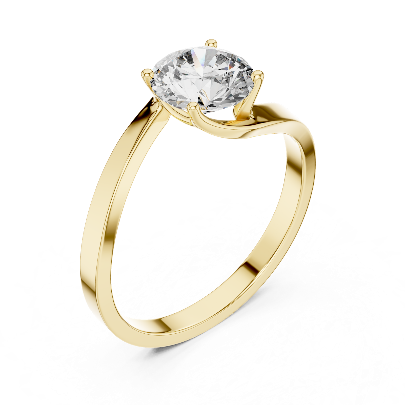 Gold Ring LR-0023, Yellow Gold, view 2