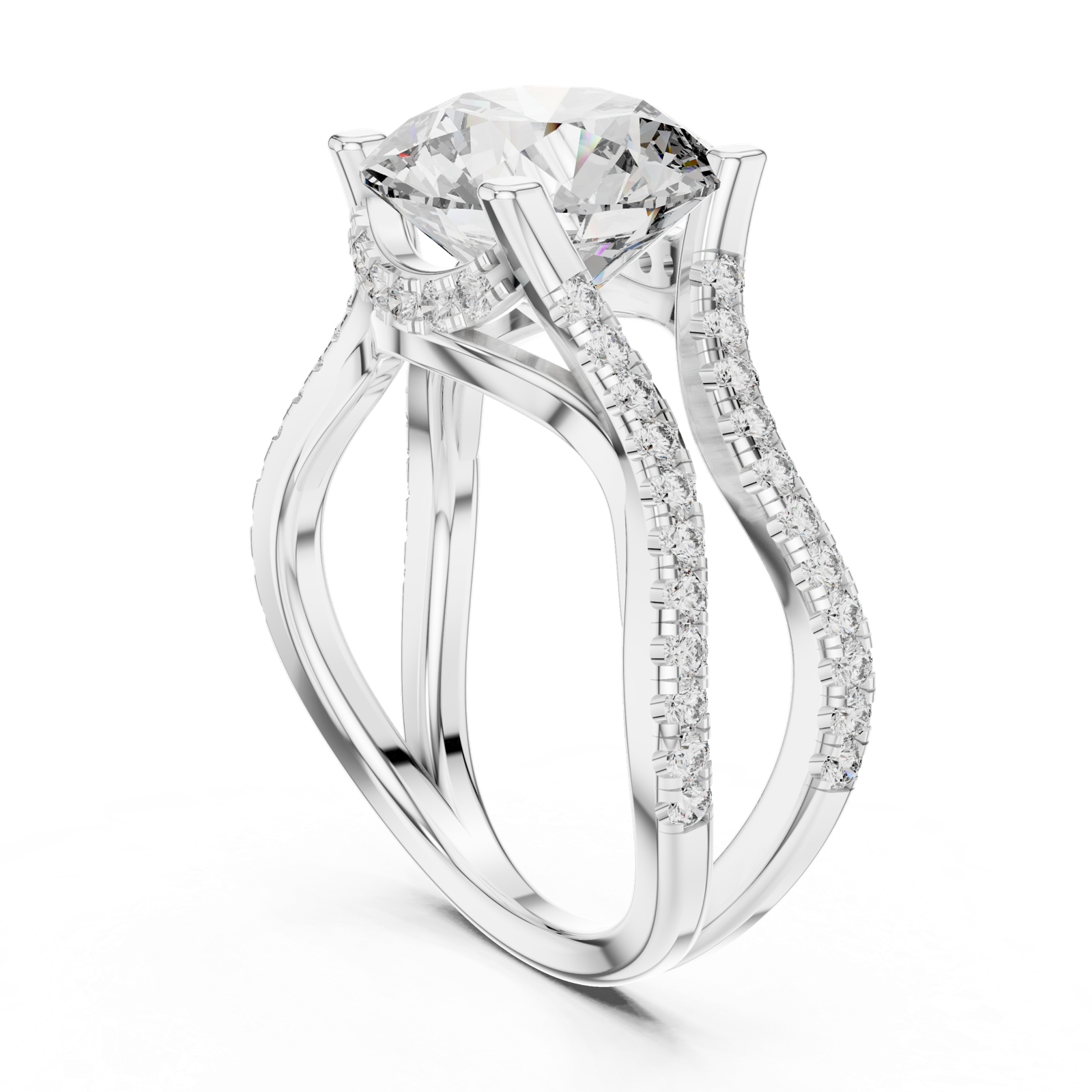 Gold Ring DDLR-155, White Gold
