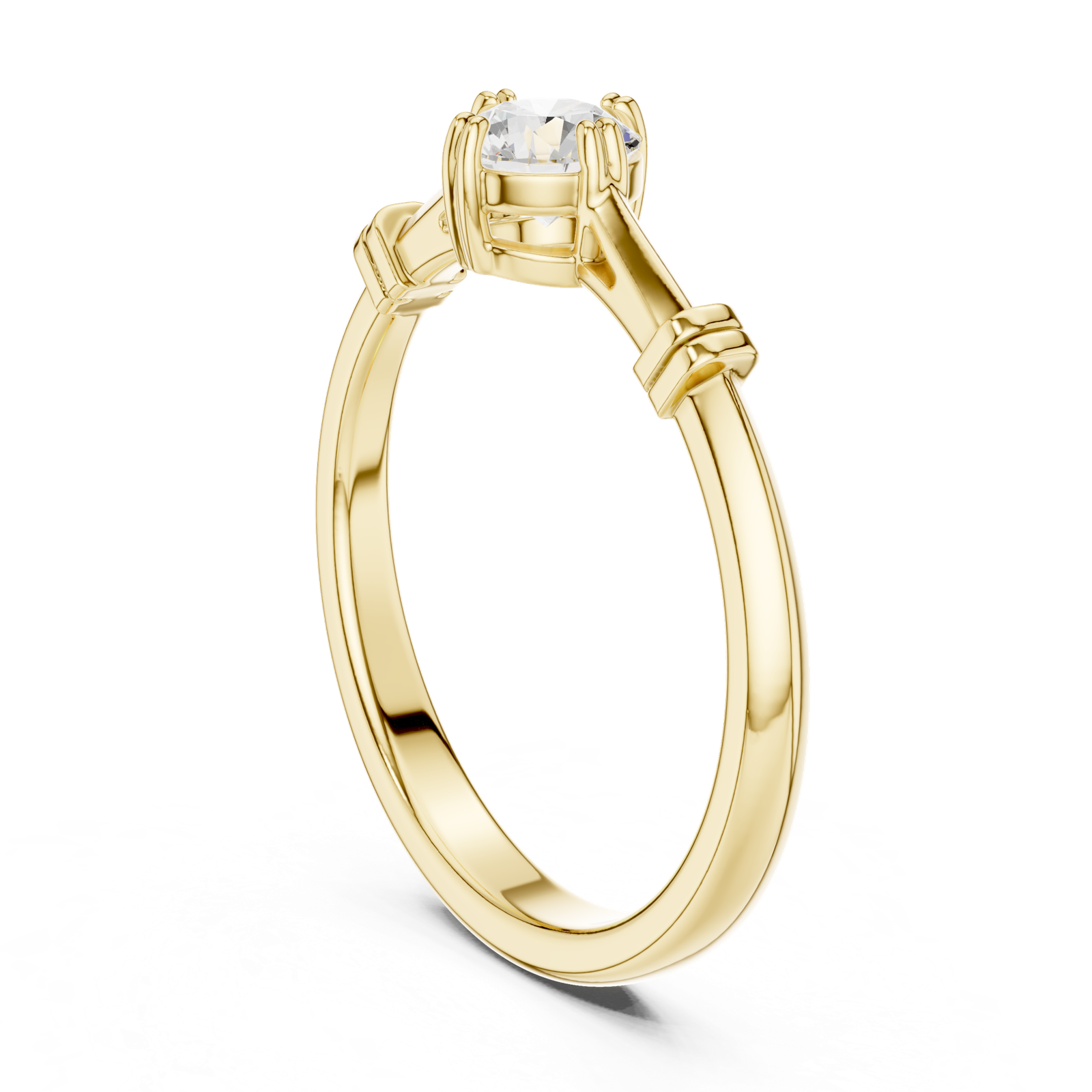 Gold Ring DDLR-796, Yellow Gold, view 1