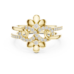 Gold Ring LR-01 (80), Yellow Gold, view 4