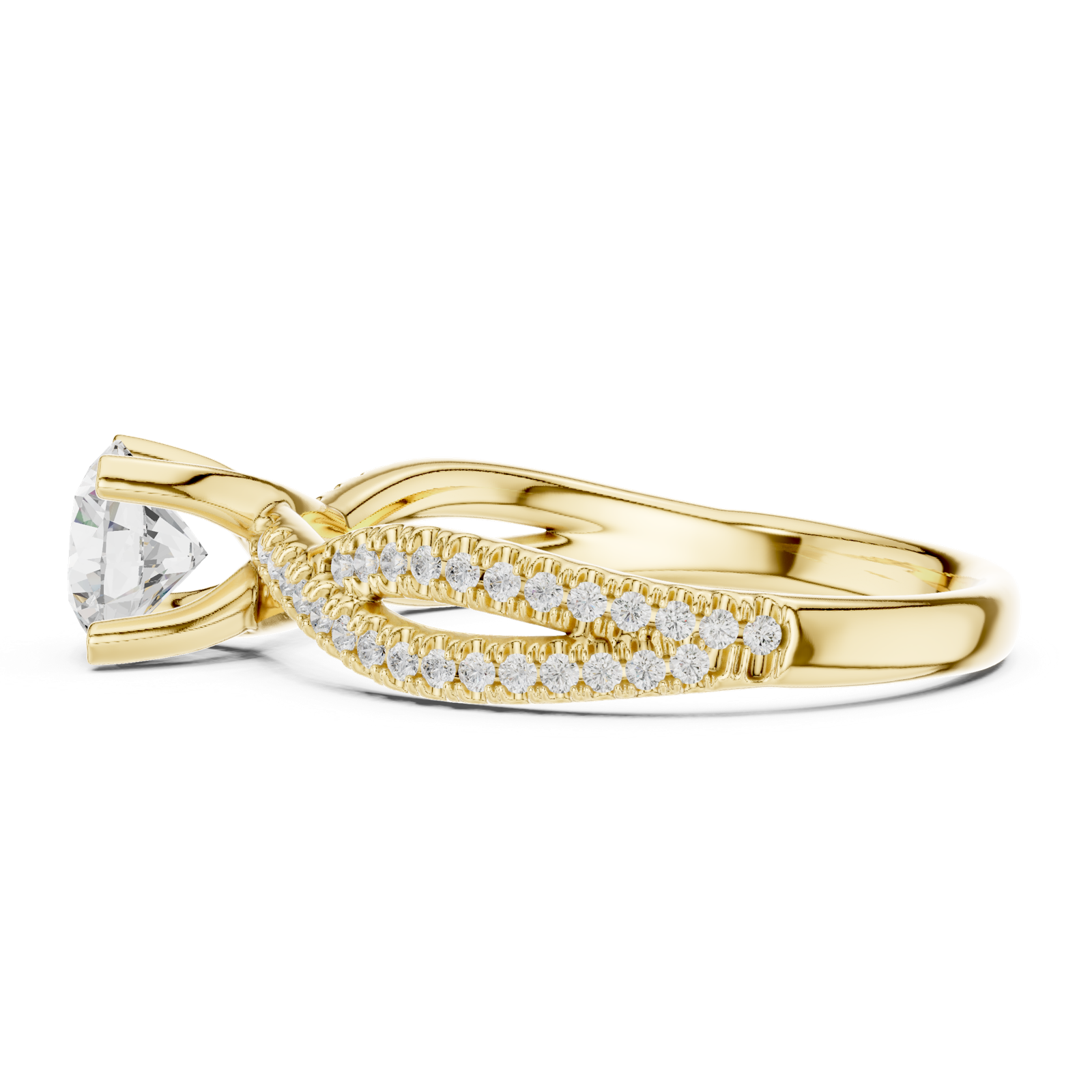 Gold Ring LR-0333, Yellow Gold, view 3
