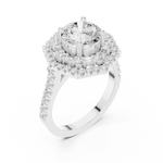Gold Ring DDLR-326, White Gold, view 2