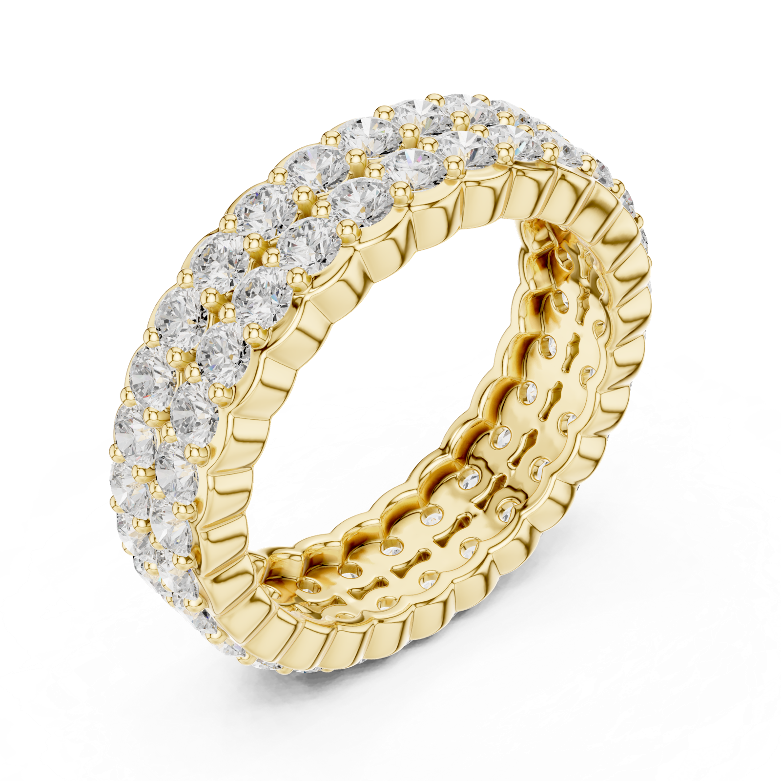 Gold Ring DDLR-714, Yellow Gold, view 2
