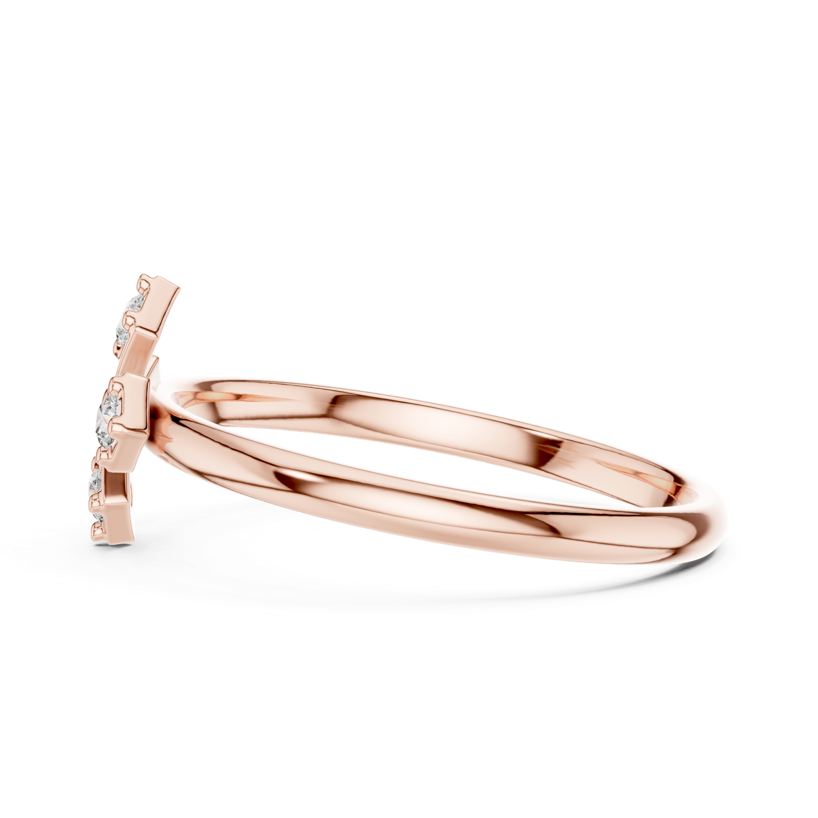 Gold Ring 1 (260), Rose Gold, view 3