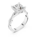 Gold Ring DDLR-160, White Gold, view 2