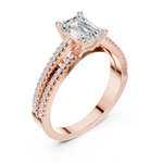 Gold Ring DDLR-403, Rose Gold, view 2