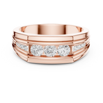 Gold Men's Ring GGR-0018, Rose Gold, view 4
