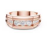 Gold Men's Ring GGR-0018, Rose Gold, view 4