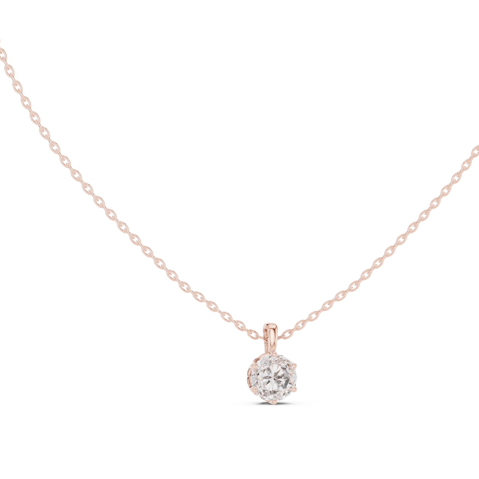 Gold Pendant GPD-0039, Rose Gold, view 1