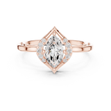 Gold Ring DDLR-512, Rose Gold