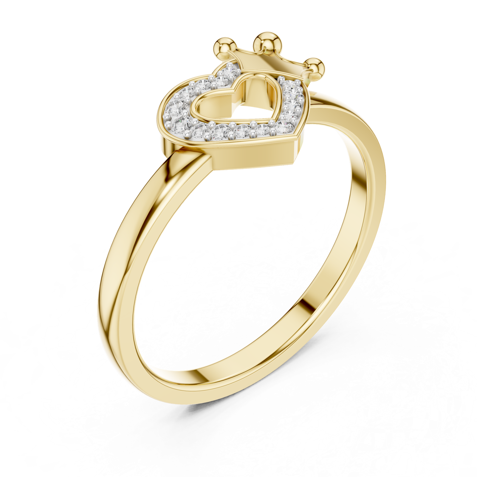 Gold Ring 12-10025@L, Yellow Gold, view 2