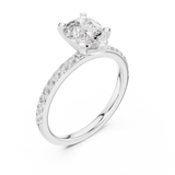 Gold Ring DDLR-889, White Gold, view 2