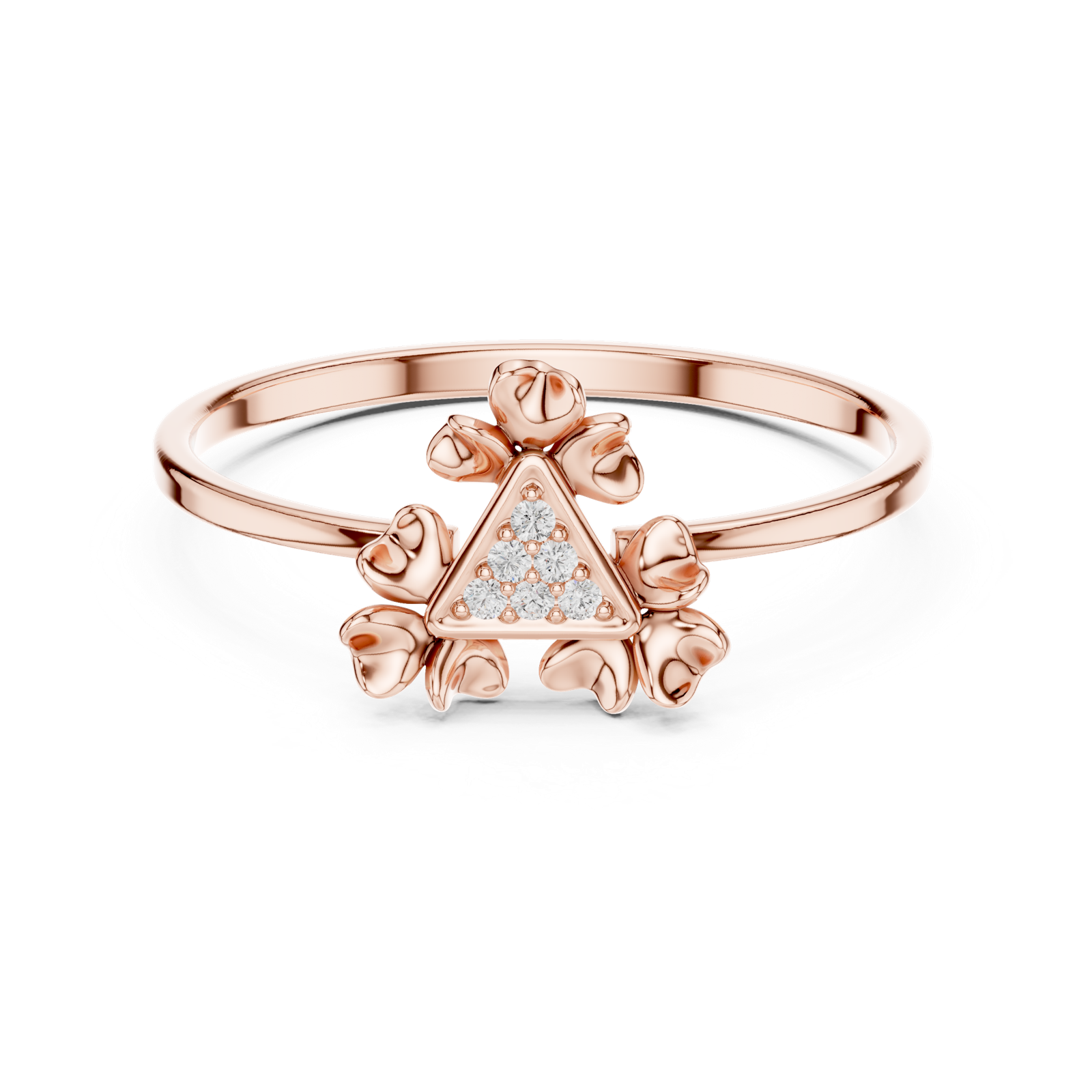 Gold Ring 1 (112), Rose Gold, view 4