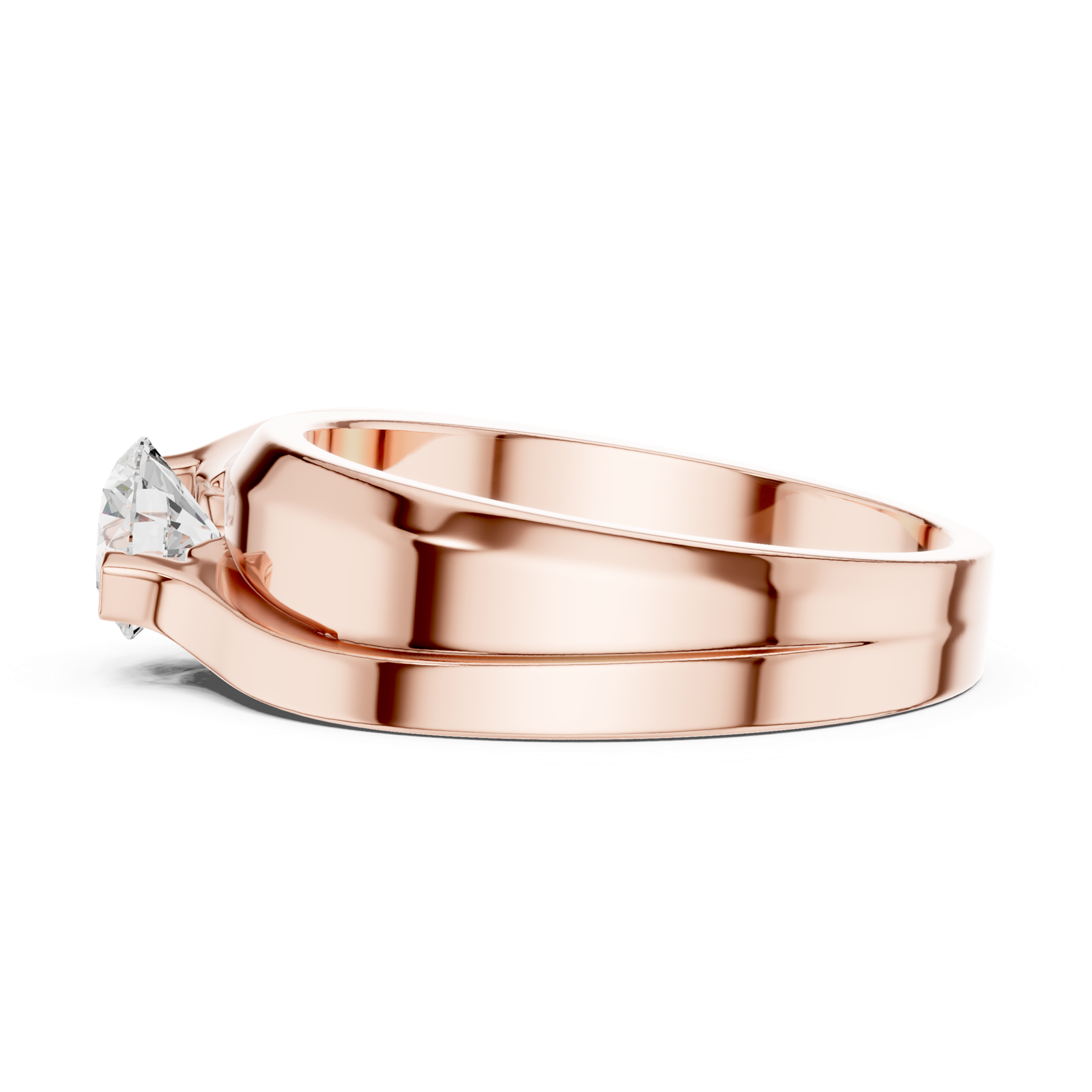 Gold Men's Ring GGR-0030, Rose Gold, view 3
