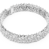 14K Solid Gold Lab Diamond Bracelet, White Gold, view 2