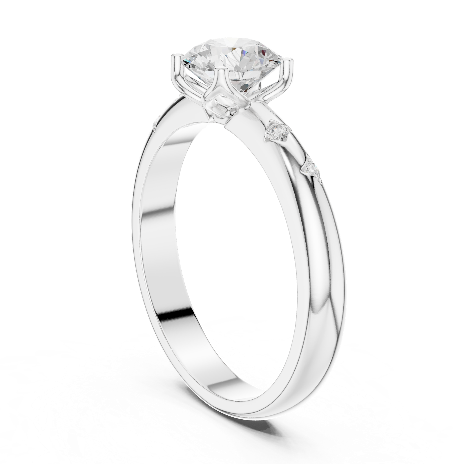 Gold Ring DDLR-431, White Gold, view 1