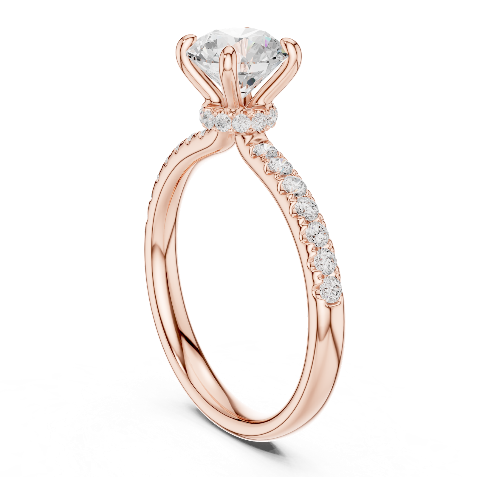 Gold Ring DDLR-643, Rose Gold