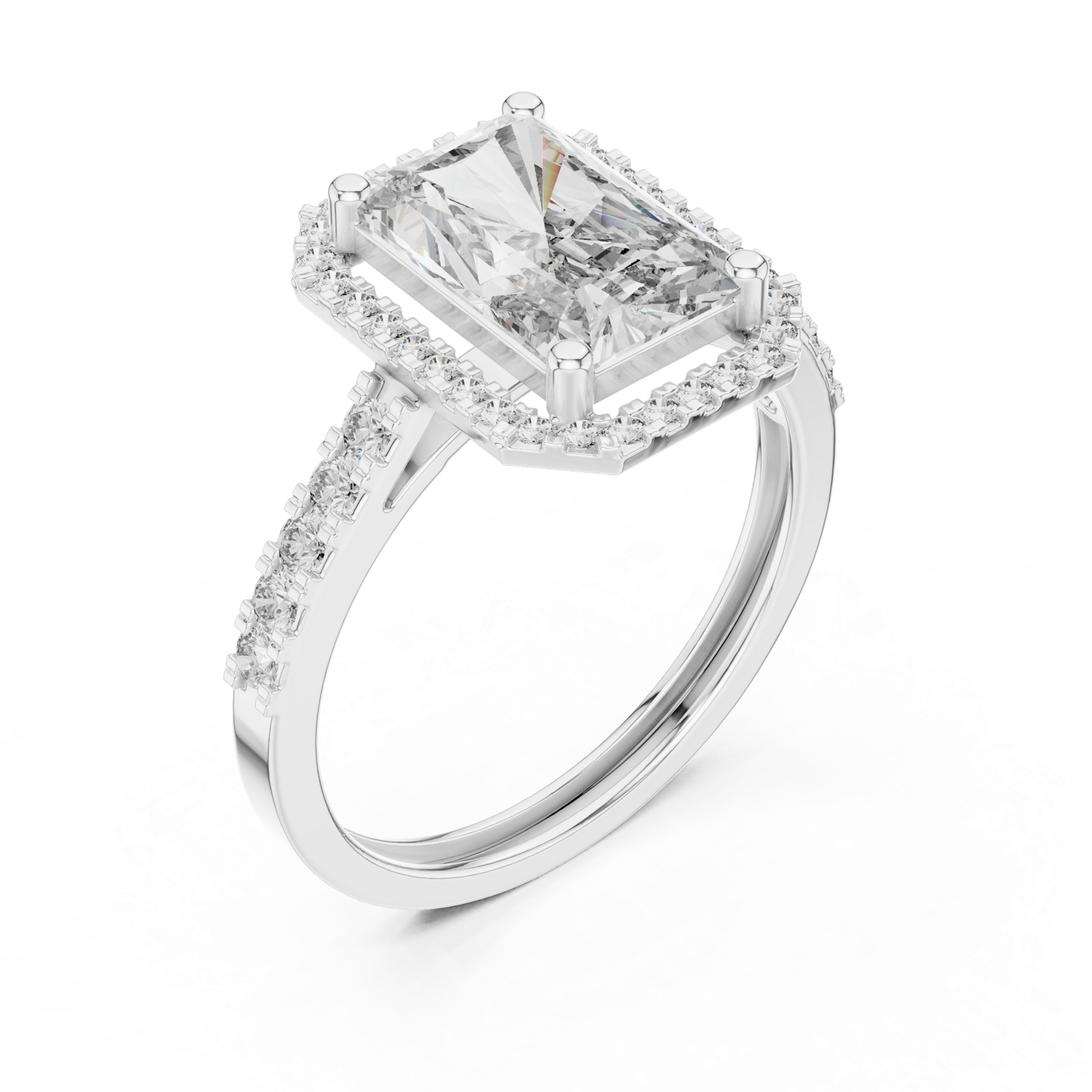 Gold Ring FDF, White Gold, view 2