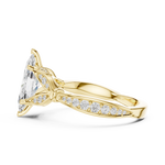 Gold Ring DDLR-935, Yellow Gold, view 3