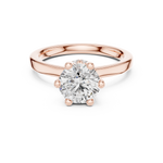 Gold Ring DDLR-176, Rose Gold, view 4