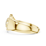 Gold Ring LR-01 (46), Yellow Gold, view 3