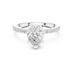 Gold Ring DDLR-889, White Gold, view 4