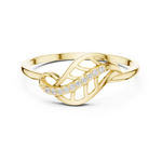 Gold Ring DR-6251, Yellow Gold, view 4