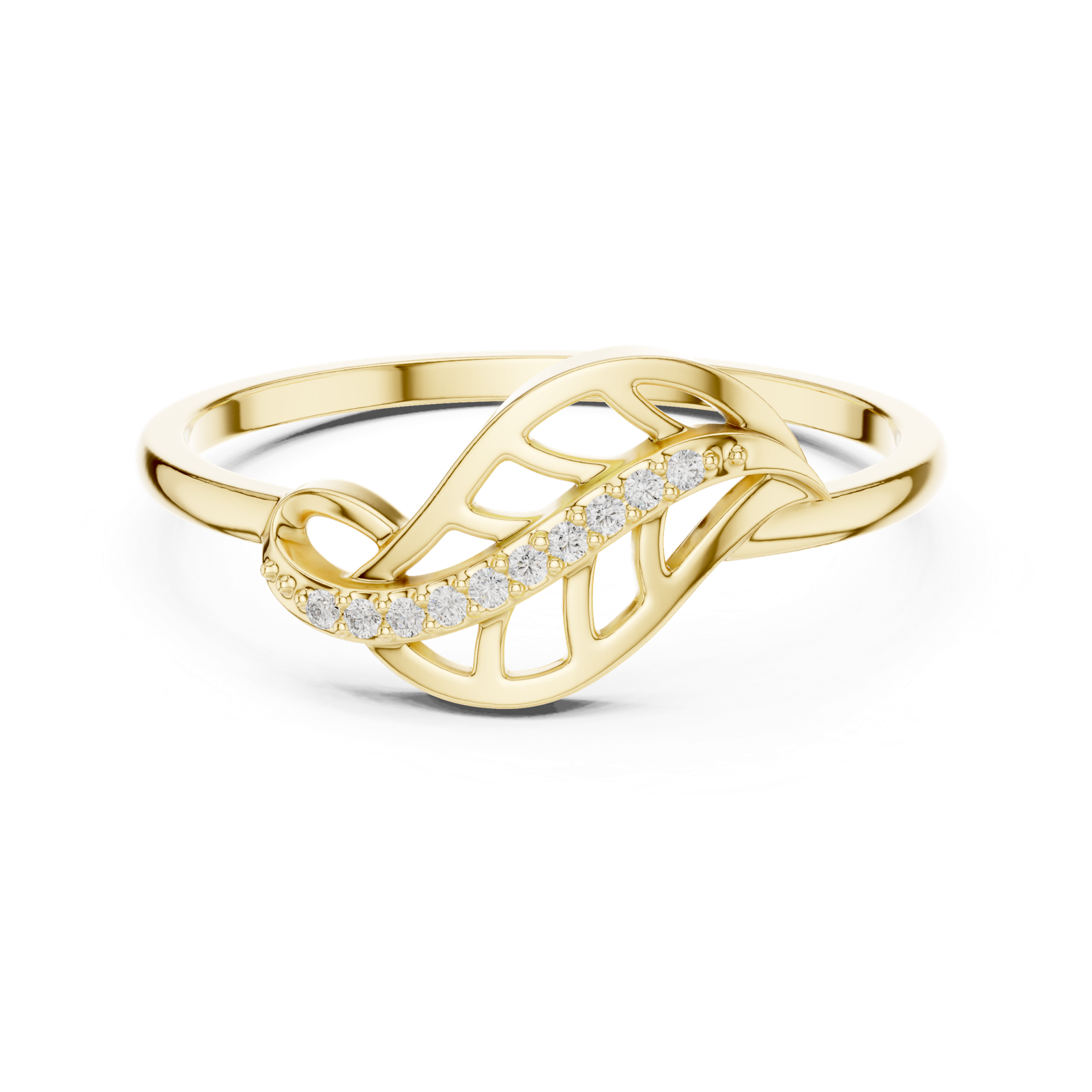 Gold Ring DR-6251, Yellow Gold, view 4