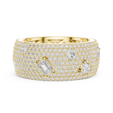 Gold Ring DDLR-304, Yellow Gold, view 3
