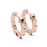 Gold Earrings GER-0372, Rose Gold, view 3