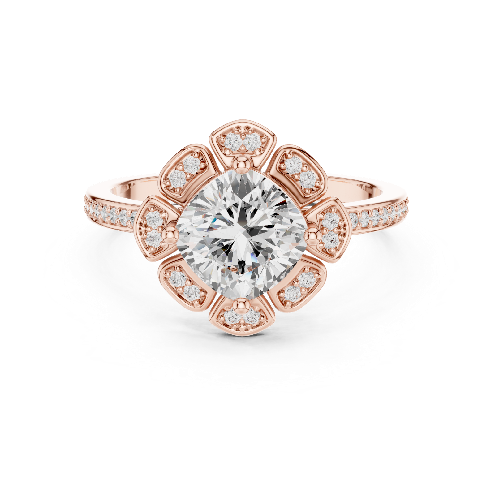 Gold Ring DDLR-363, Rose Gold