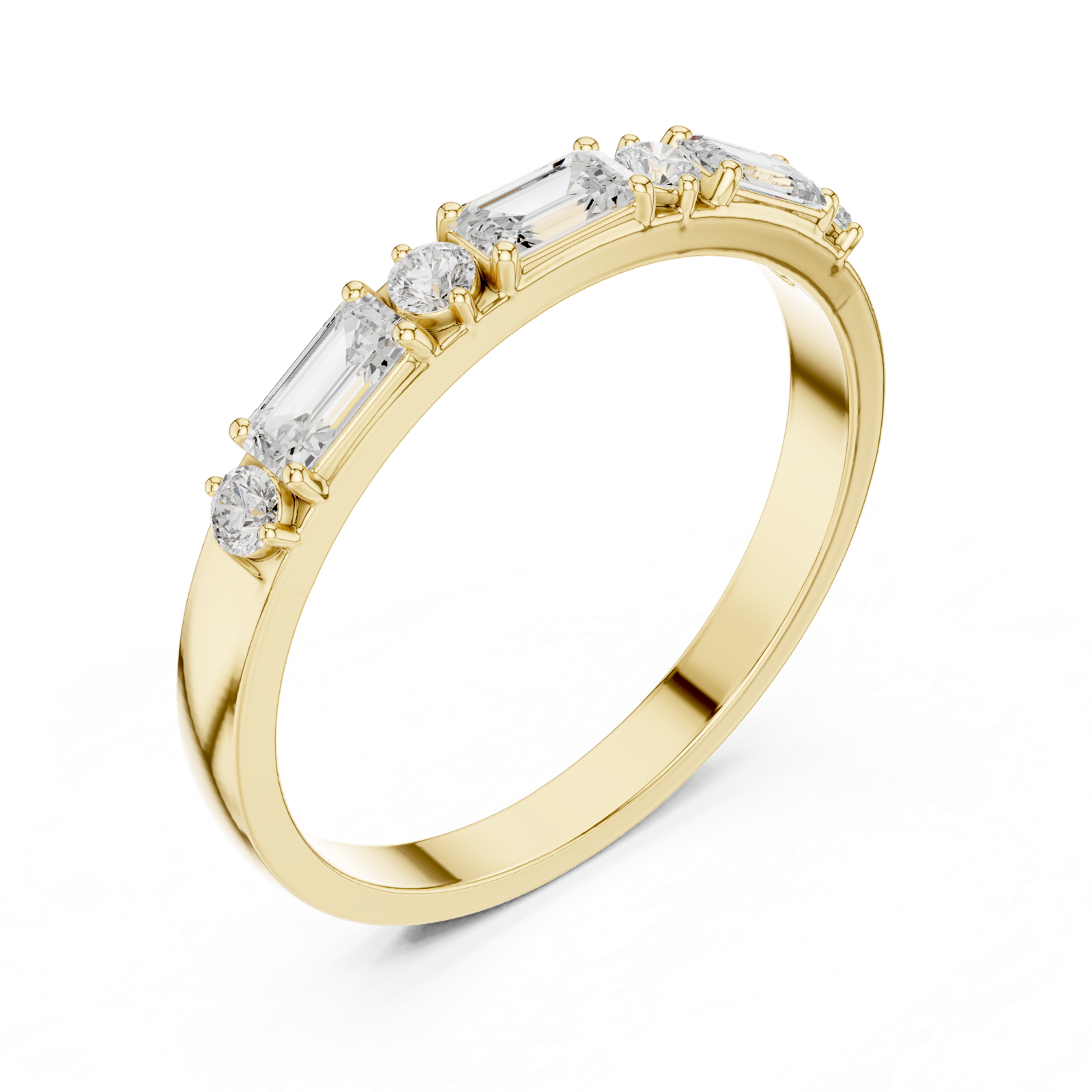 Gold Ring HLR-75, Yellow Gold, view 2