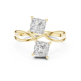 Gold Ring DDLR-519, Yellow Gold, view 4