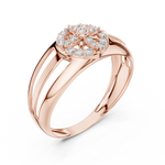 Gold Ring LR-01 (37), Rose Gold, view 2
