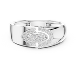 Gold Ring LR-01 (34), White Gold, view 4