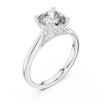 Gold Ring DDLR-163, White Gold, view 2