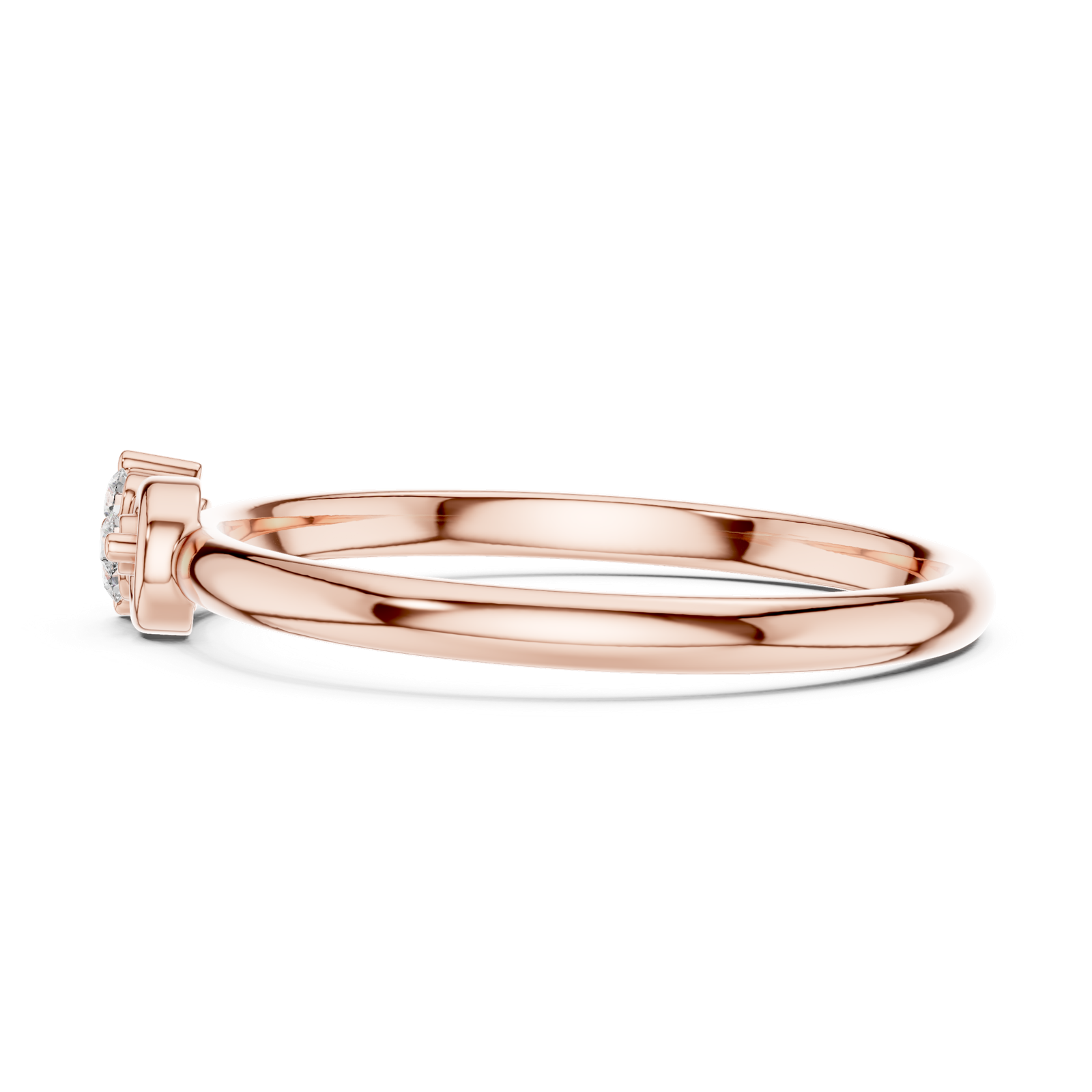 Gold Ring 1 (395), Rose Gold, view 3