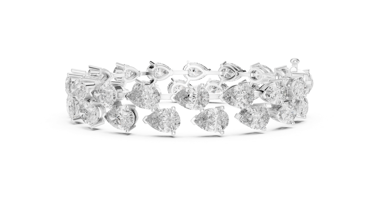 Gold Bracelet 25-CAD, White Gold, view 3