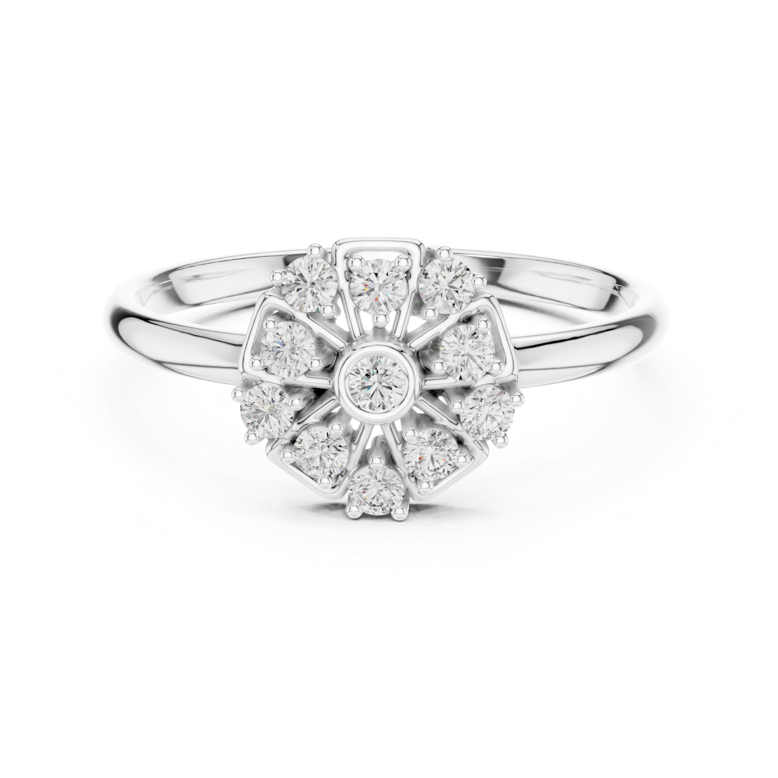 Gold Ring 1 (269), White Gold, view 4