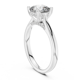 Gold Ring DDLR-163, White Gold, view 1