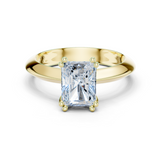 Gold Jewelry L36-8, Radiant center stone, Yellow Gold